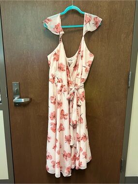 Anthropologie Hutch Sweet Hints & Soft Whispers Midi Wrap Dress women’s 2X